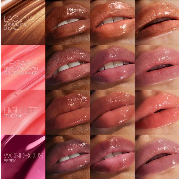 NARS Afterglow Lip Oil* ~ 231 Laguna (Shimmering Bronze Gloss) 5.7ml NIB - Picture 7 of 13